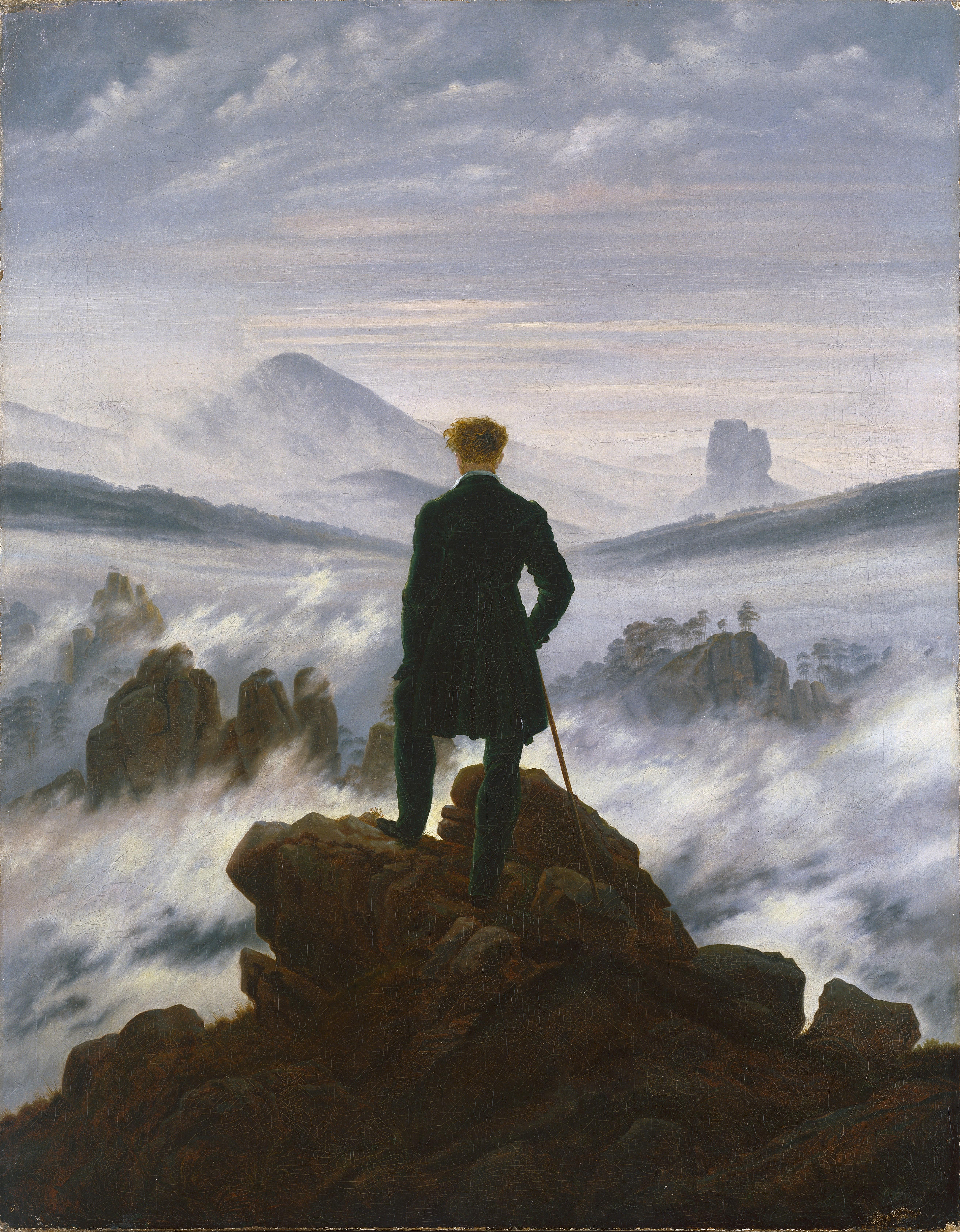 Wanderer above the sea fog